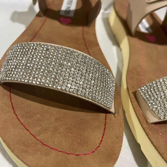 Steve Madden Jprobler Footbed Sandal Big Girl Size 5 - Picture 4 of 9